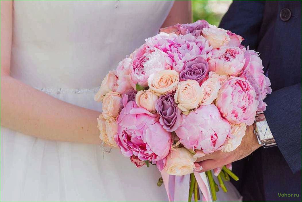 (букет, невесты, пионов) Peony Bridal Bouquet