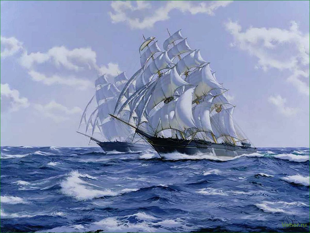 (корабль, морю, плывет) A ship sails on the sea