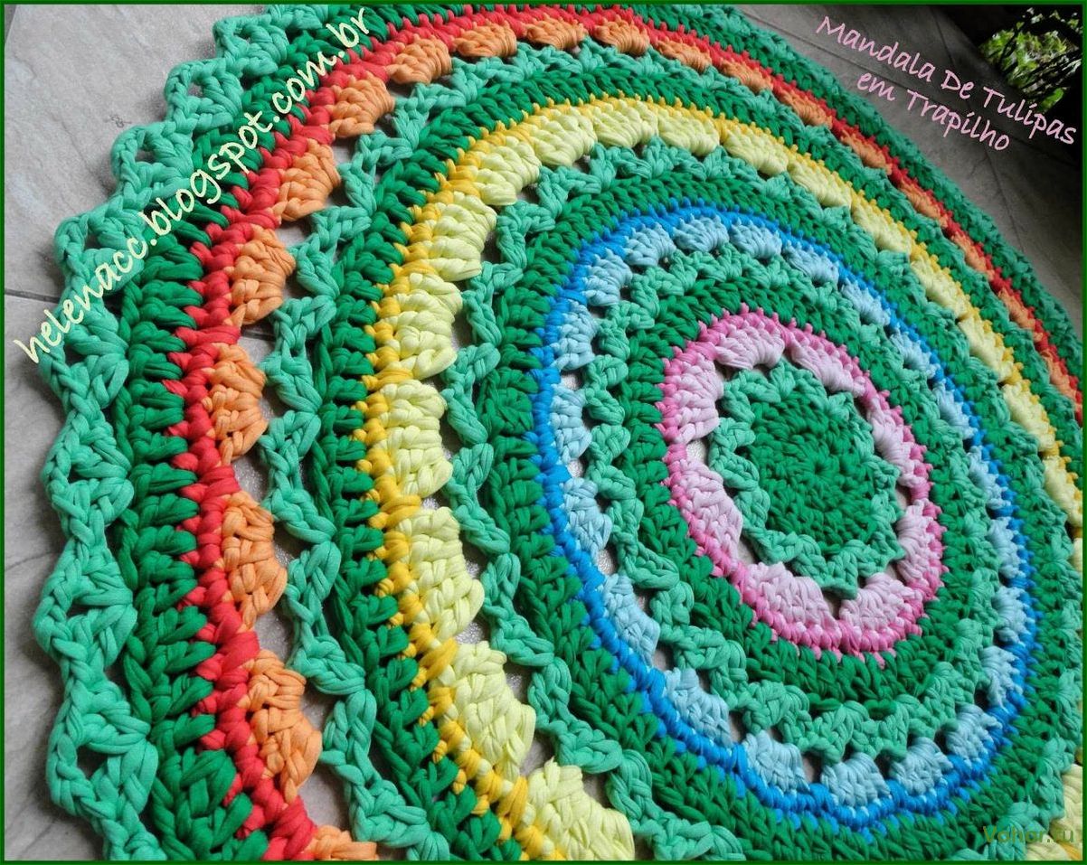 Crochet round rug: beautiful and cool!