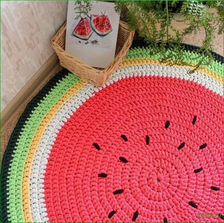 Crochet round rug: beautiful and cool!