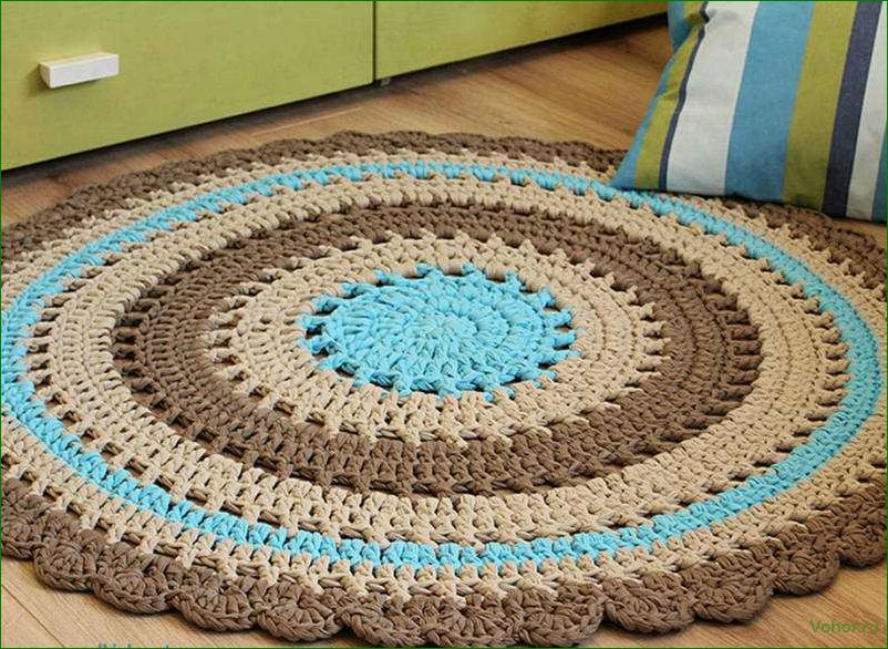 Crochet round rug: beautiful and cool!