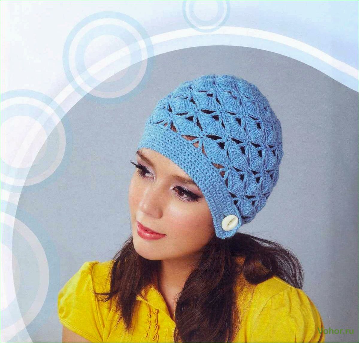(весенняя, шапка, связанная, крючком, модные) Gehäkelte Frühlingsmütze — Modetrends und die besten Ideen für eine einzigartige Kopfbedeckung