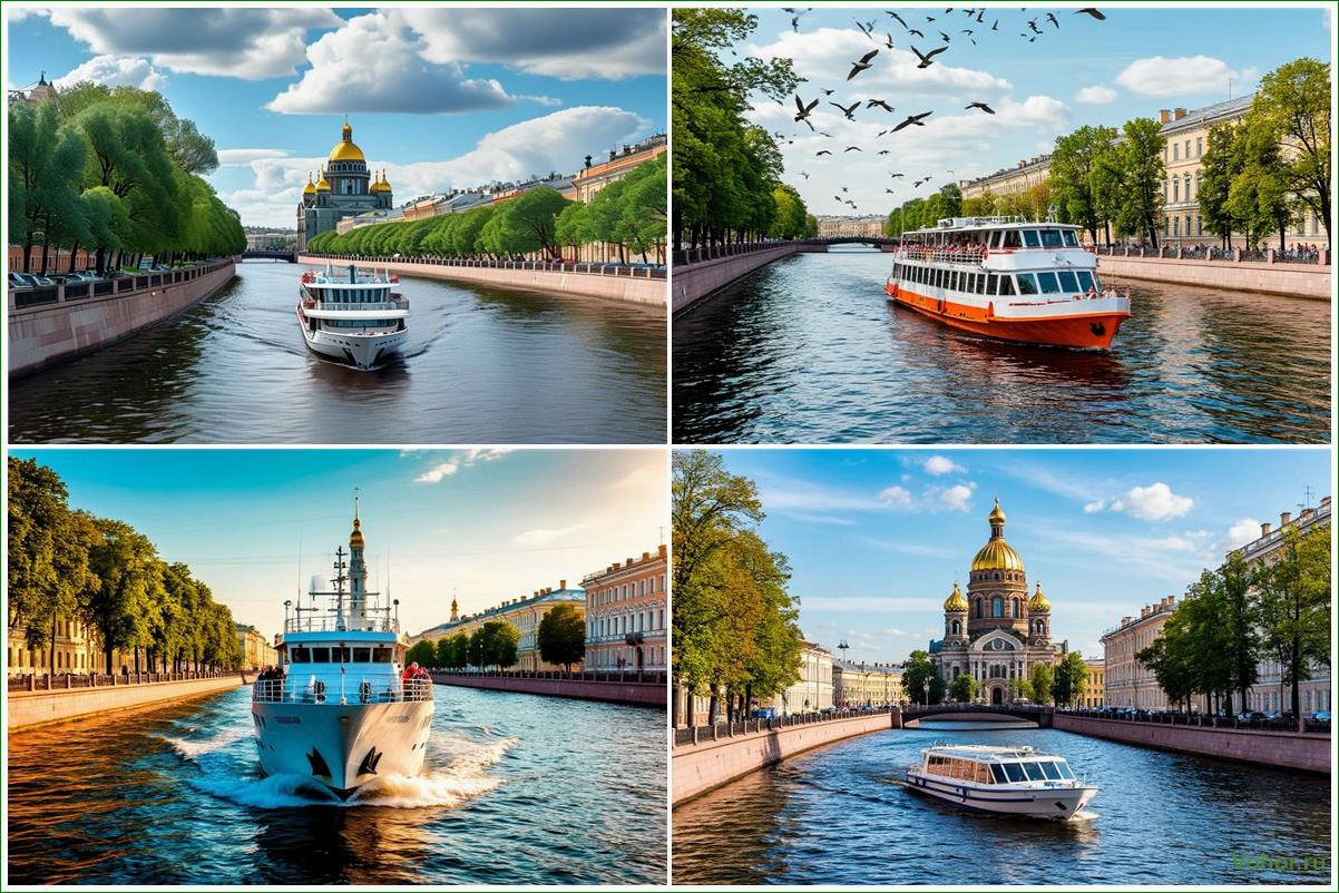 Boat trips along the rivers and canals of St. Petersburg with unique views and history of the city