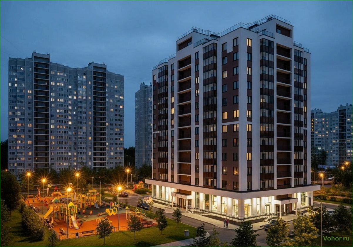(комфорт-класса, основные, особенности) Wohnanlagen der Komfortklasse: Hauptmerkmale